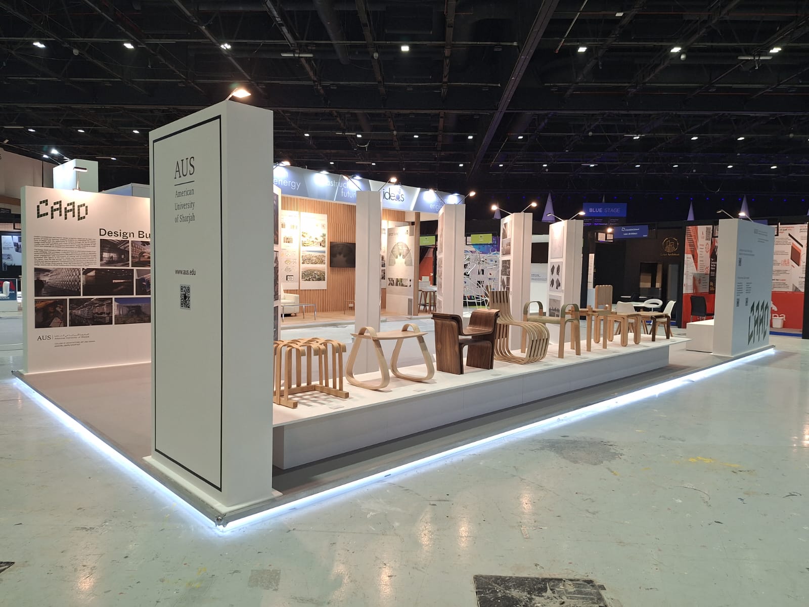 3D exhibition stand design concept in Dubai